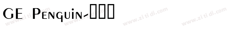 GE Penguin字体转换